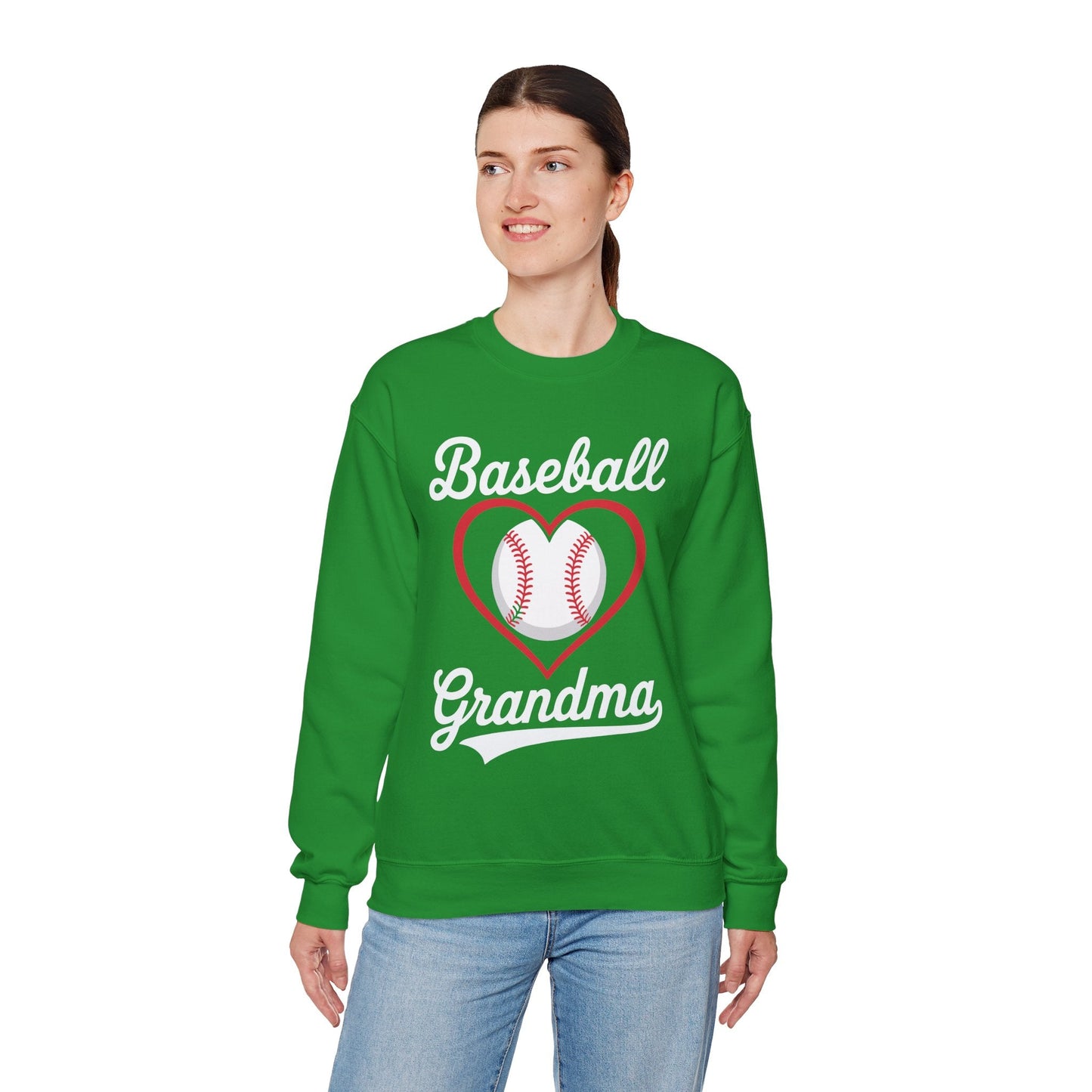 Baseball Grandma Women Baseball Heart Mothers Day Sweatshirt