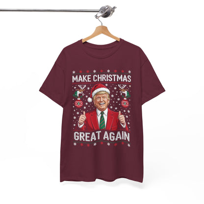 Funny Trump Make Christmas Great Again Xmas Pajamas Ugly T-Shirt