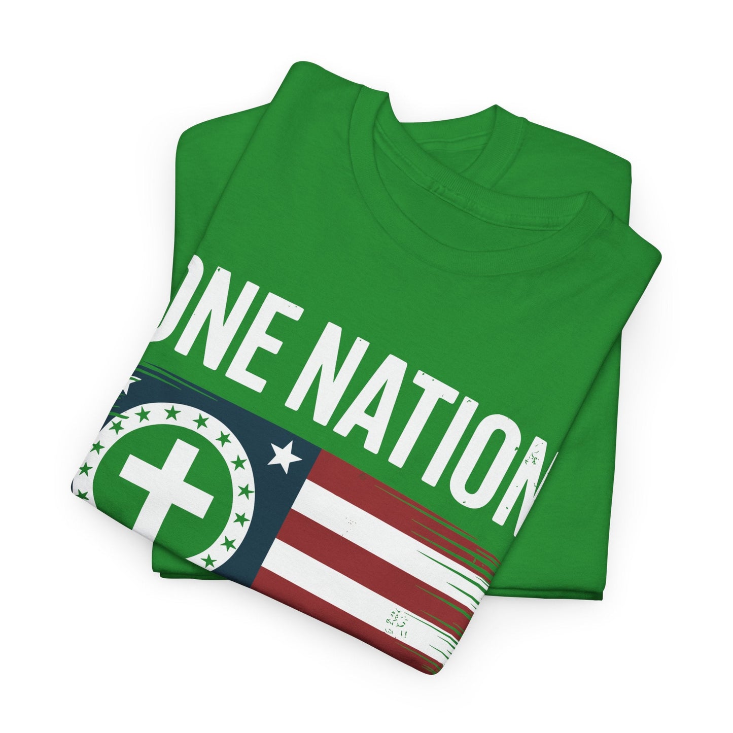 One Nation Under God Flag 4th Of July Patriotic Christian T-Shirt