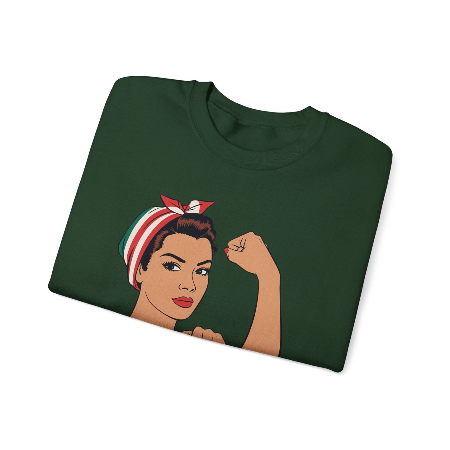 Mexican Girl Mujer Rosie Riveter Cinco De Mayo Fiesta  Sweatshirt Women