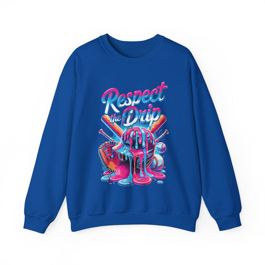 Baseball Drip For Boys Ice Cream Respect The Drip Baseball Sweatshirt