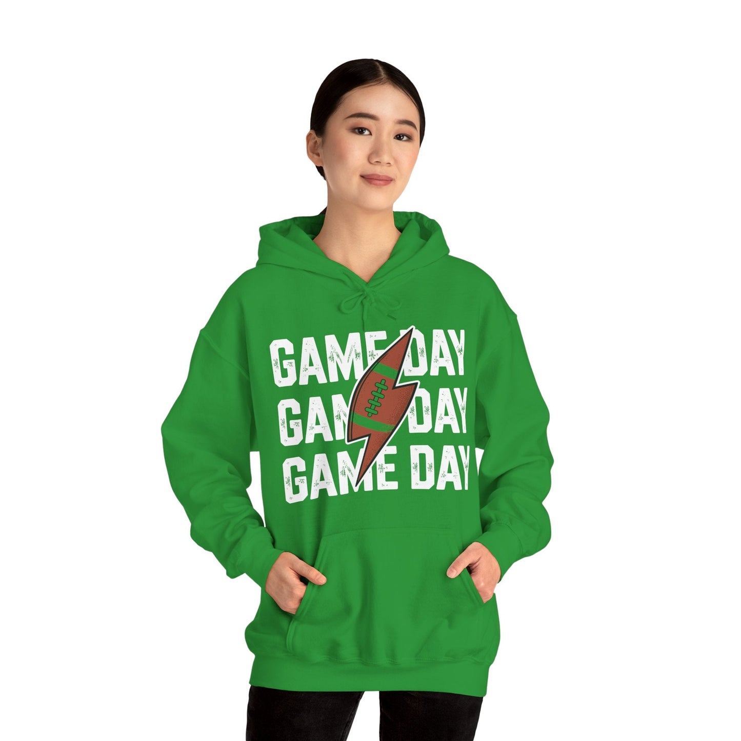 Vintage Game Day Football Lightning Bolt Funny Team Sport Hoodie