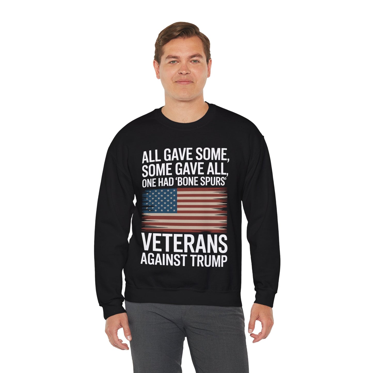 Veterans Against Trump Anti Trump Political Protest Sweatshirt