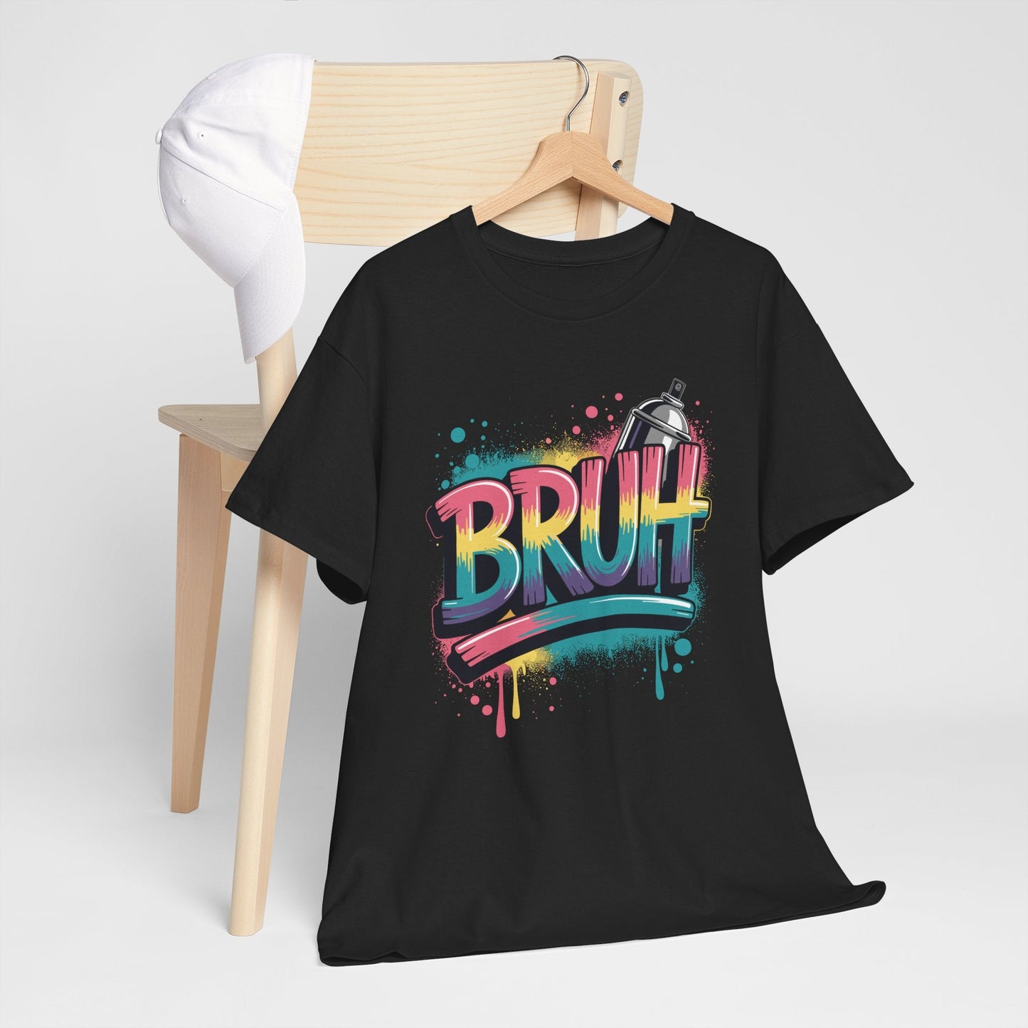Bruh Graffiti Funny Saying Street Art Meme Men Boys T-Shirt
