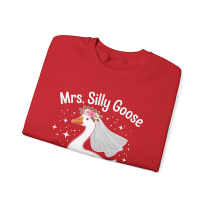 Mrs. Silly Goose Couple Matching Wedding Funny Bride to Be Sweatshirt
