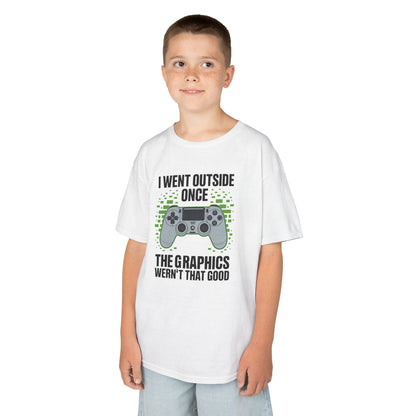 I Went Outside Once The Graphics Weren't That Good Gamer Boy T-Shirt