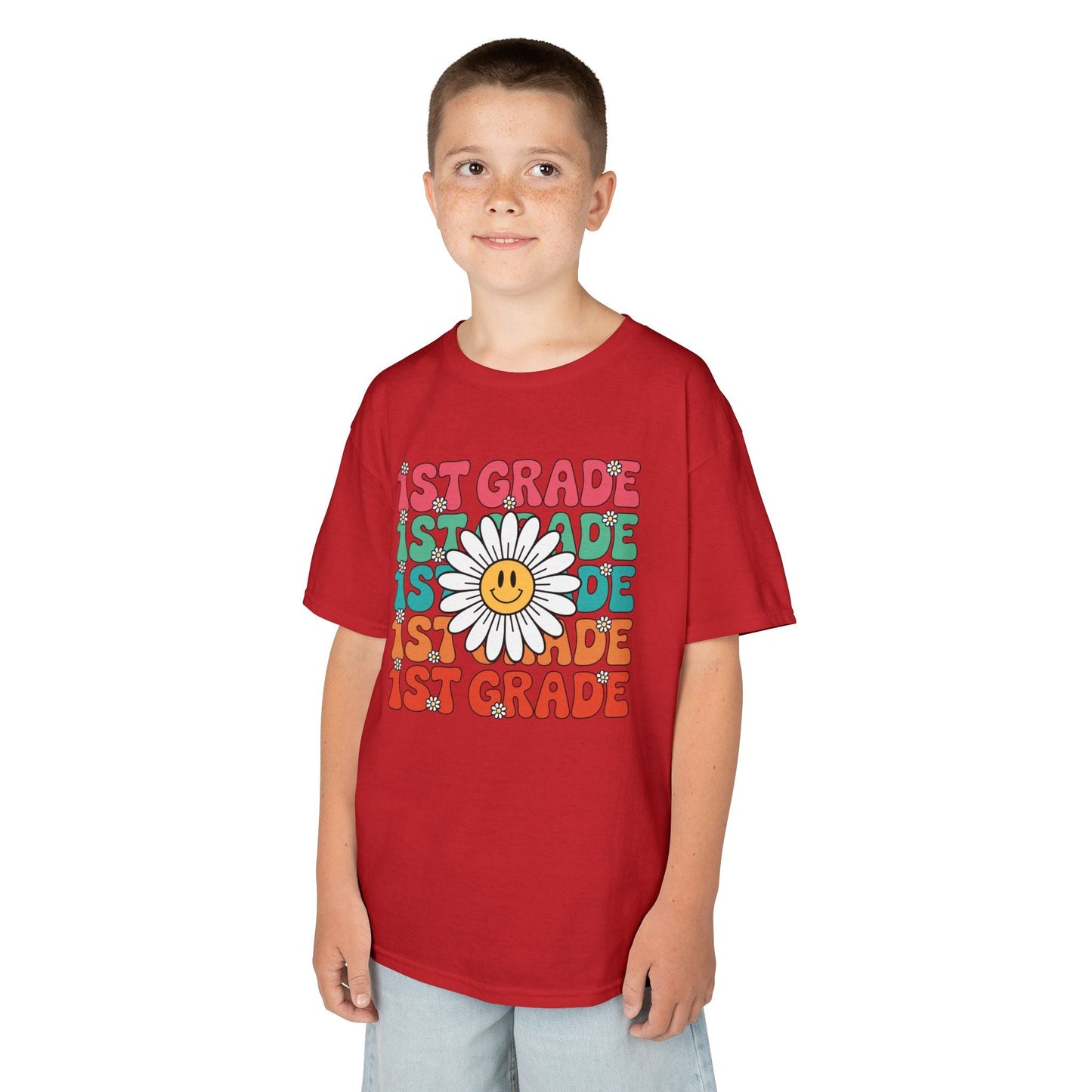 Groovy 1st Grade Back To School First Day of First Grade T-Shirt