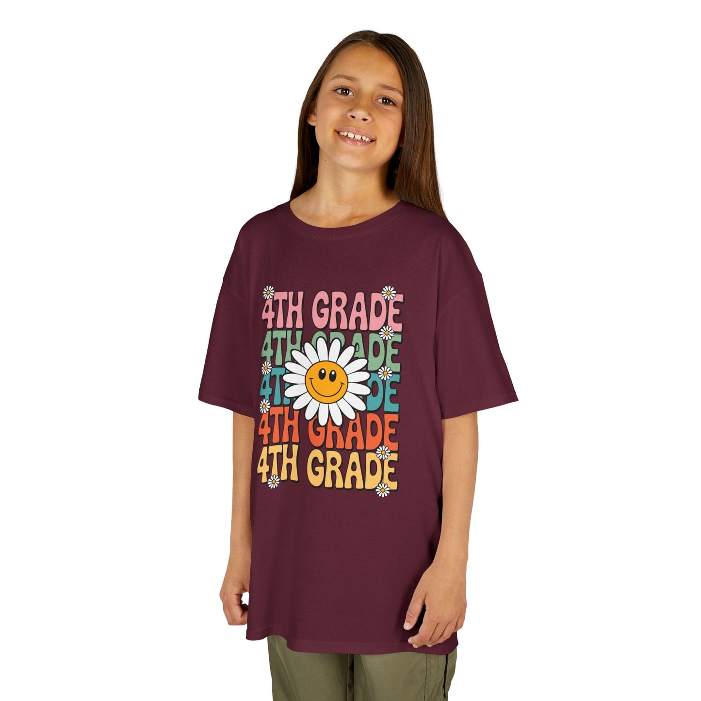 Groovy 4th Grade Back To School First Day of Fourth Grade T-Shirt