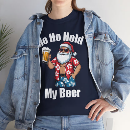 Funny Santa With Sunglasses And Beer Christmas in July T-Shirt