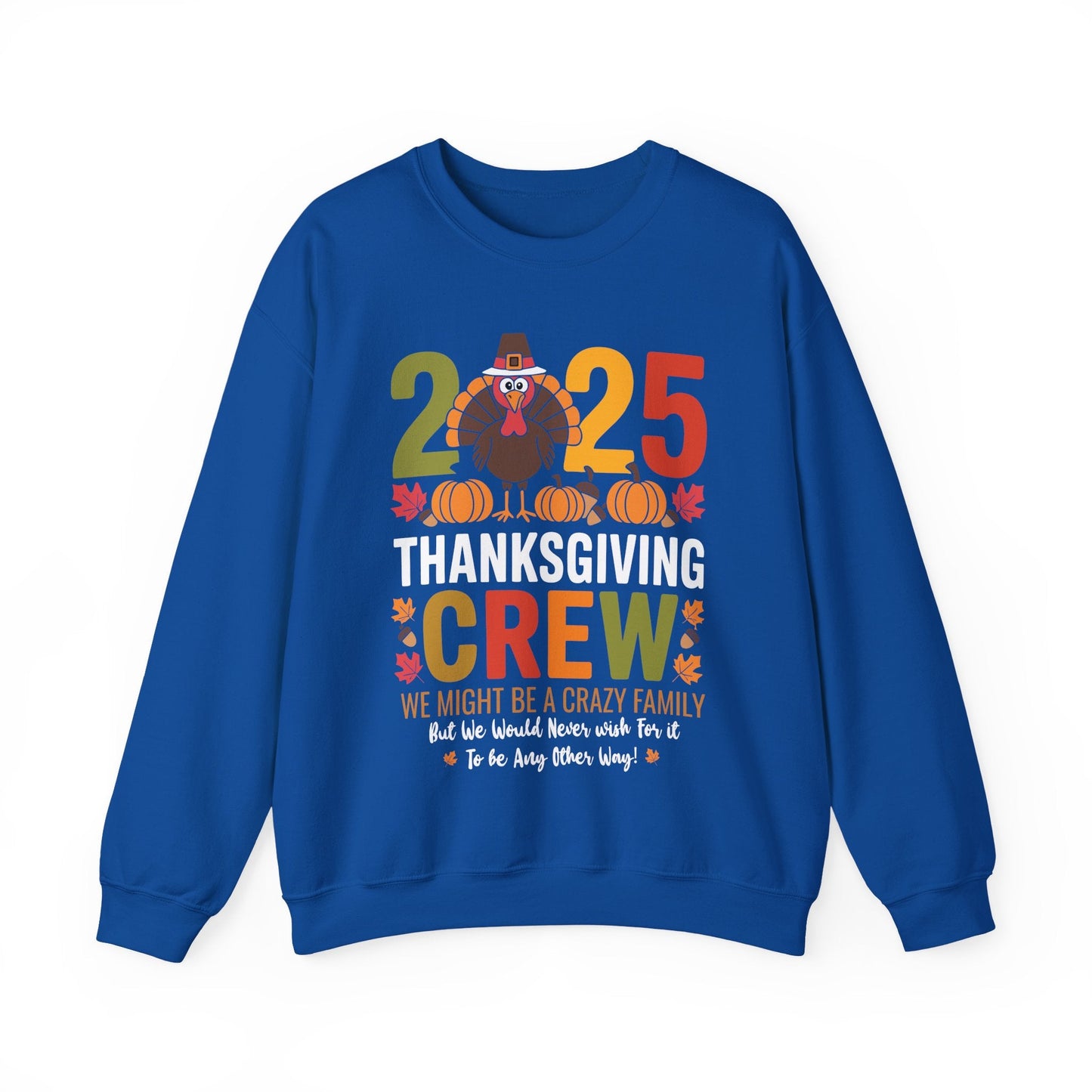 Family Thanksgiving 2025 Thanksgiving Crew Turkey Matching Sweatshirt
