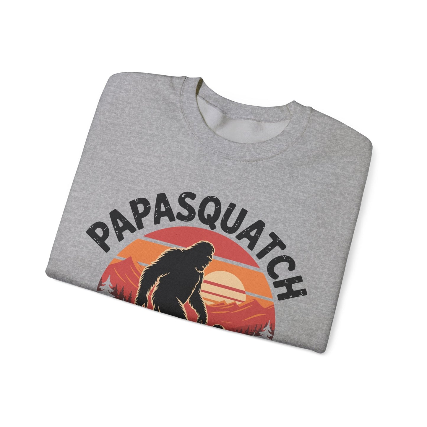 Retro Papa Squatch Like A Grandpa Funny Bigfoot Sasquatchy Sweatshirt