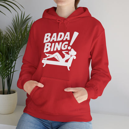 Funny Vintage Bada Sarcastic Bing Retro Sexy Girl Bada Bam Hoodie