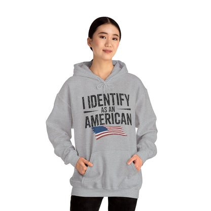 I Identify as an American No Identity Politics USA Hoodie