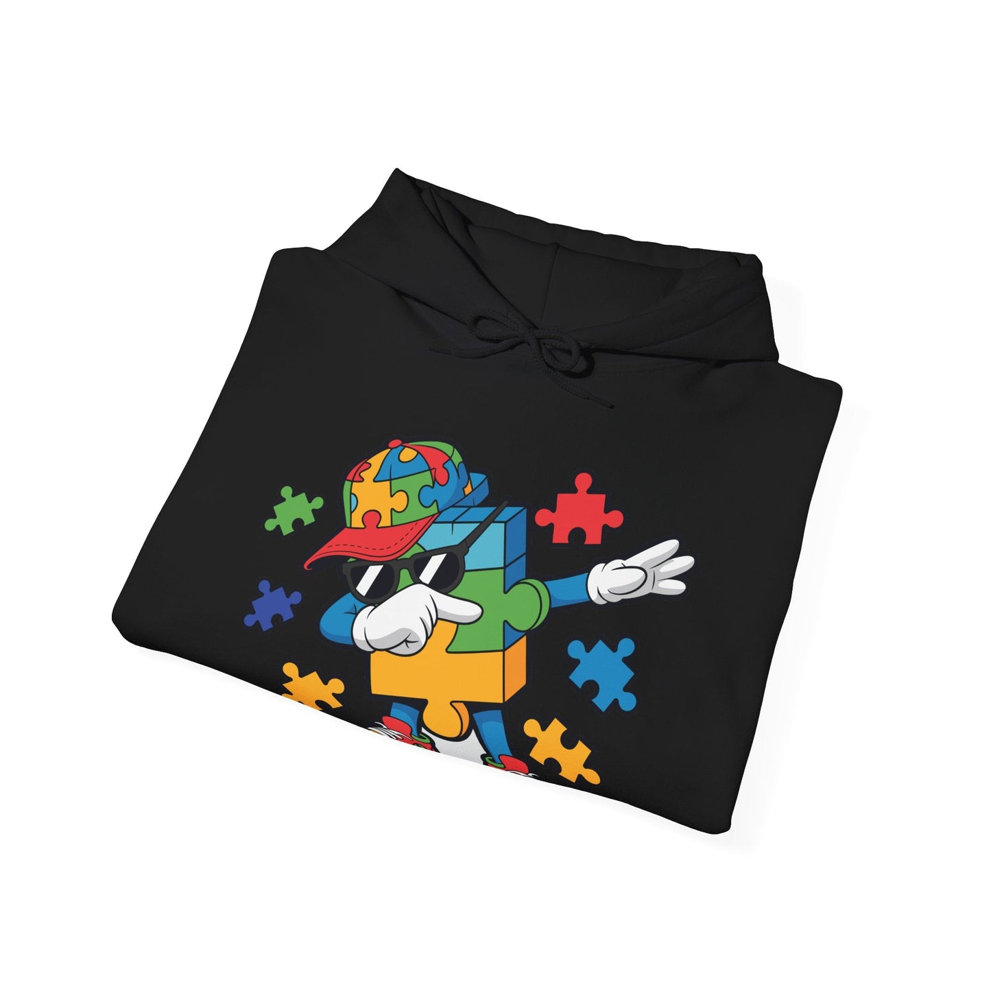 Dabbing Puzzle Autism Awareness Hoodie