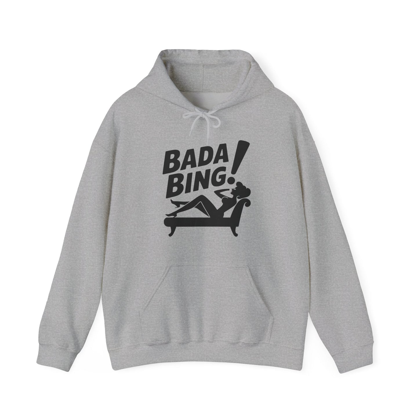Funny Vintage Bada Sarcastic Bing Retro Sexy Girl Bada Bam Hoodie