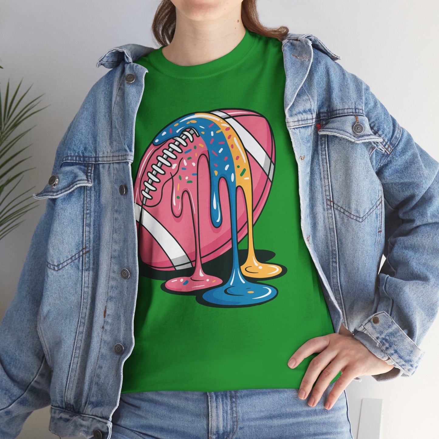 Football Drip For Lineman WR QB RB Ice Cream Sprinkles T-Shirt