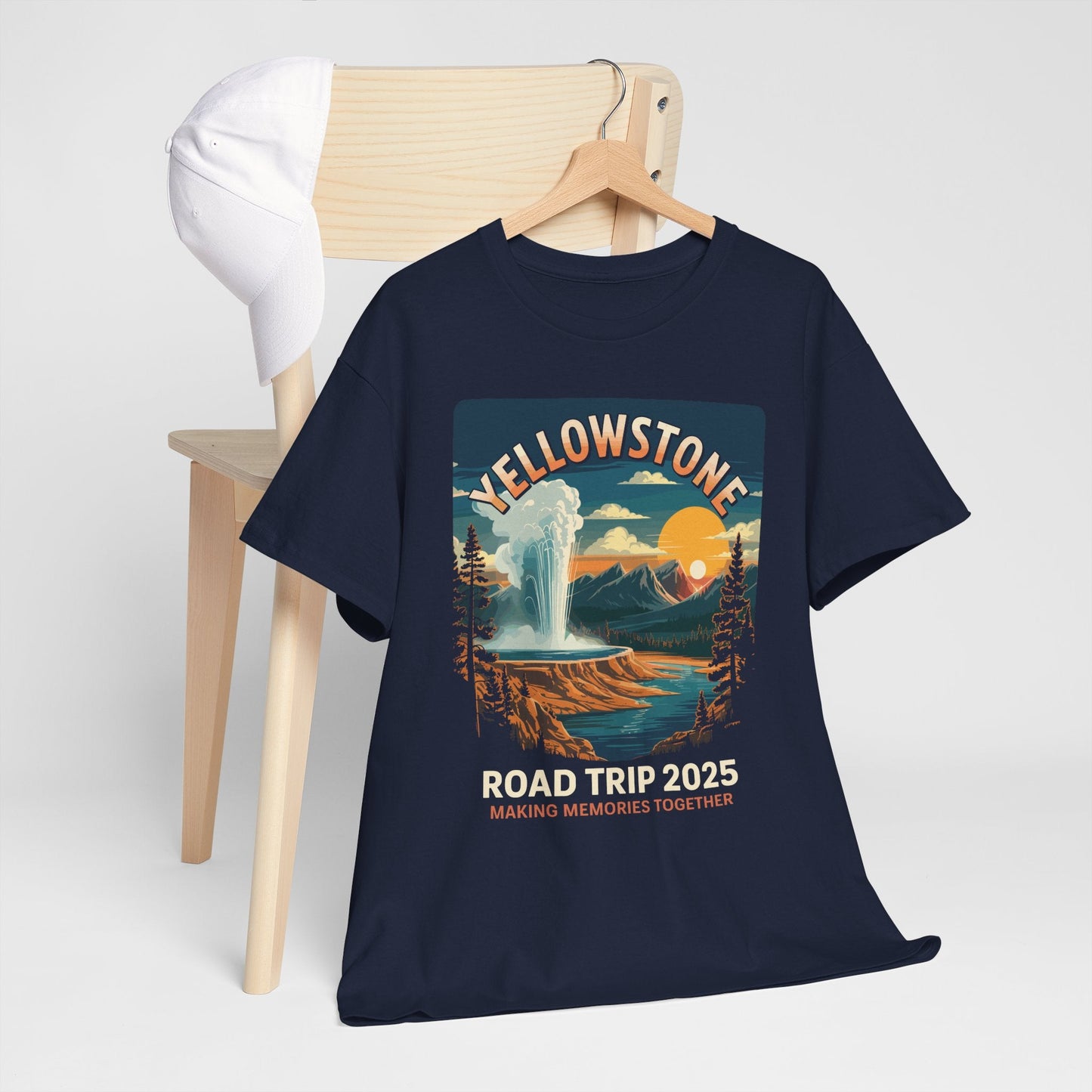 Yellowstone Family Road Trip 2025 National Park Outdoor T-Shirt