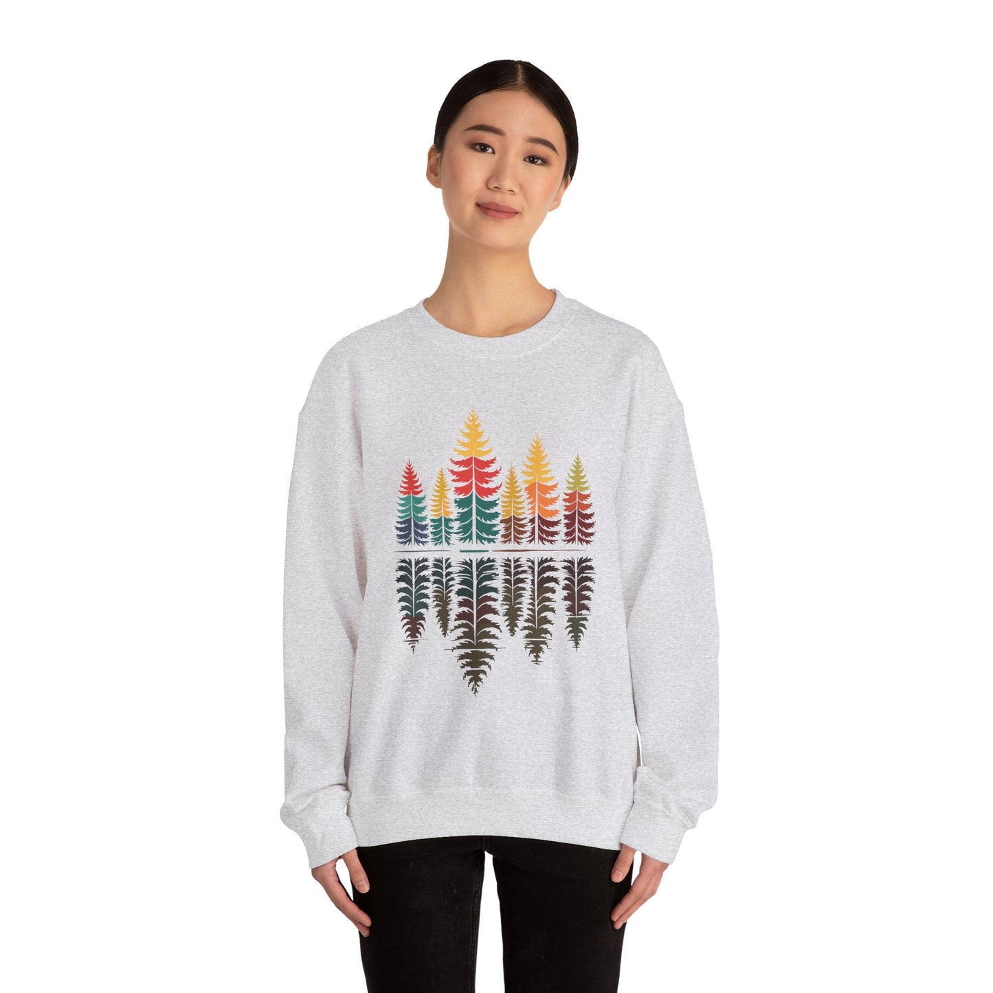 Nature Reflection Forest Trees Outdoor Wildlife Sweatshirt