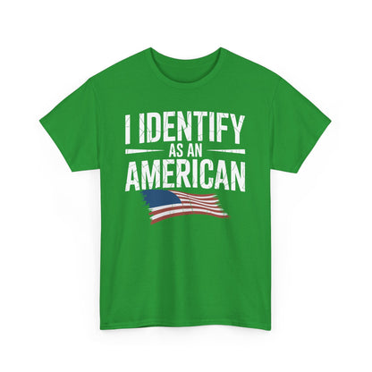 I Identify as an American No Identity Politics USA T-Shirt