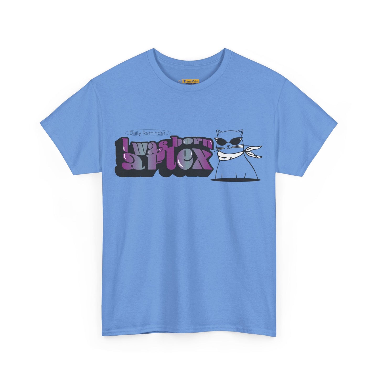 I Was Born A Flex Funny Confidence Quote T-Shirt