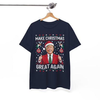Funny Trump Make Christmas Great Again Xmas Pajamas Ugly T-Shirt