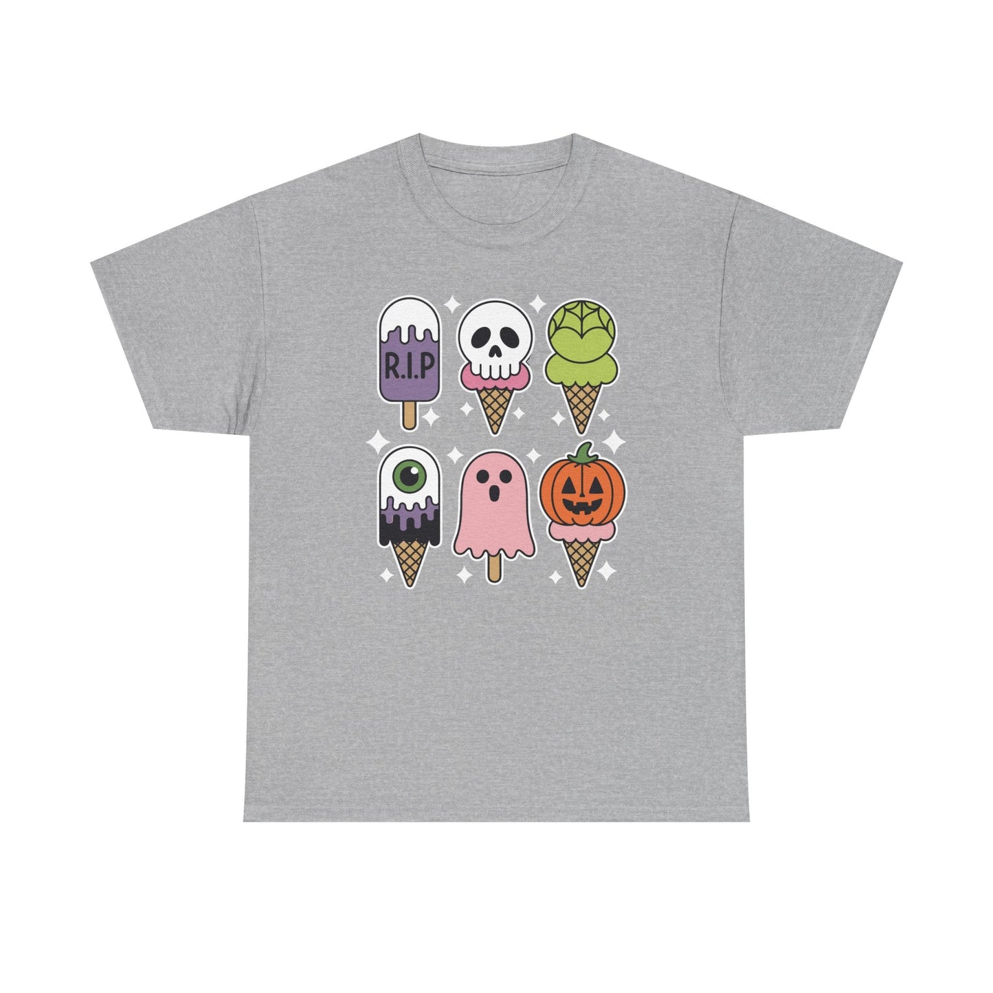 Horror Movie Summer Popsicle Halloween Ice Cream Summer-ween T-Shirt for Men Women