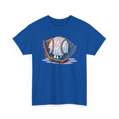 Baseball Drip Ice Cream Sprinkles Baseball Glove T-Shirt