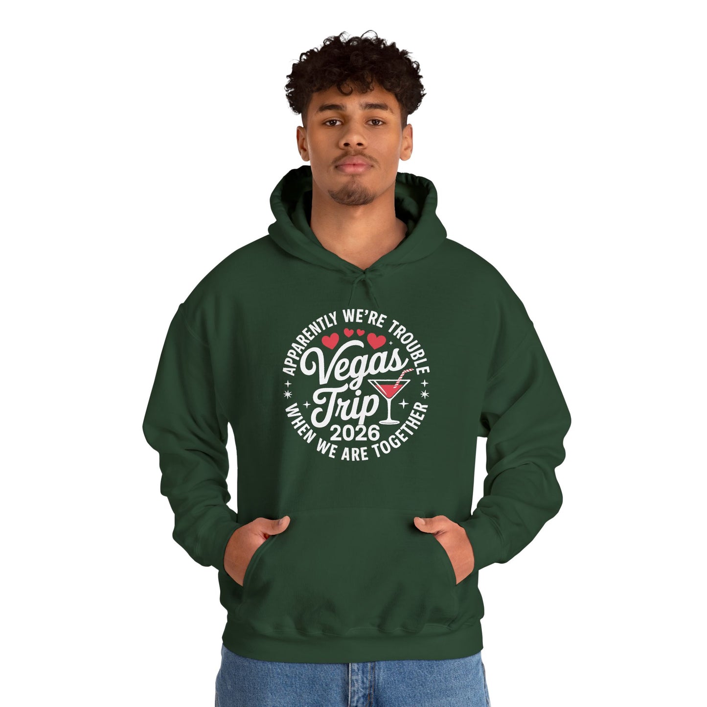Vegas Trip 2026 Apparently We're Trouble When We're Together Hoodie