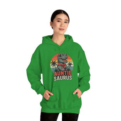 Auntiesaurus T Rex Dinosaur Auntie Saurus Family Matching Hoodie
