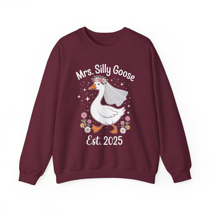 Mrs. Silly Goose Couple Matching Wedding Funny Bride to Be Sweatshirt