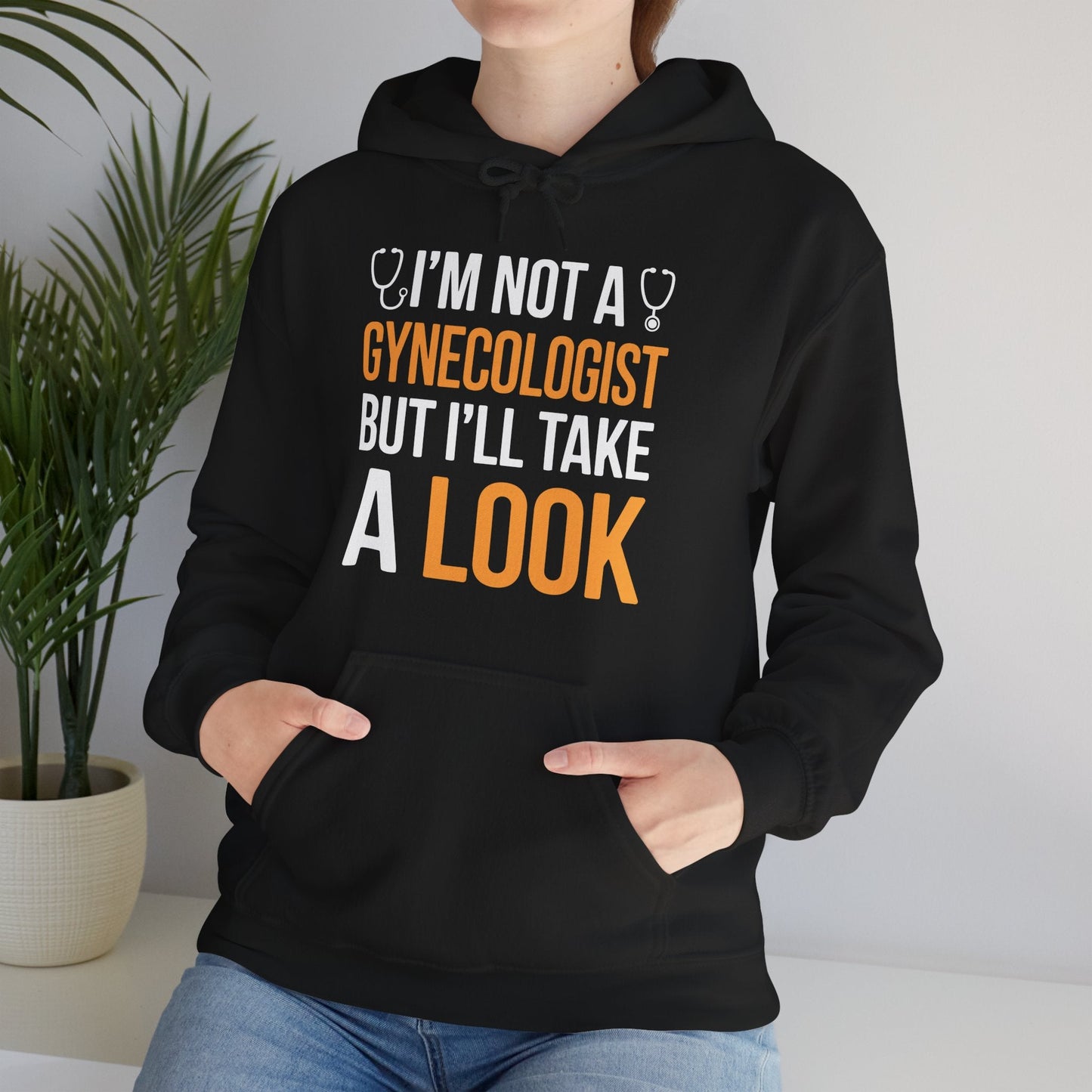I'm Not A Gynecologist But I'll Take A Look Adult Humor Hoodie