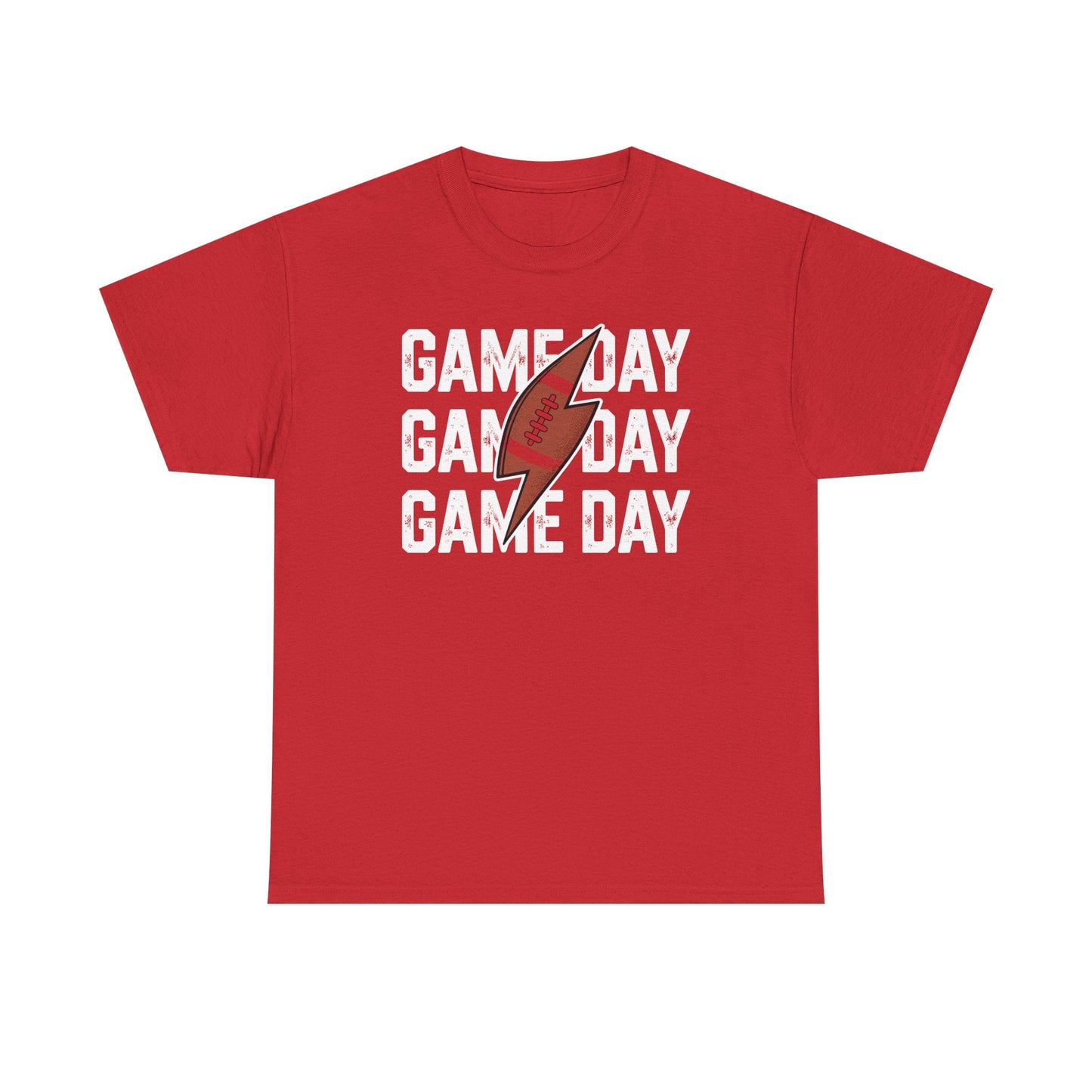 Vintage Game Day Football Lightning Bolt Funny Team Sport T-Shirt