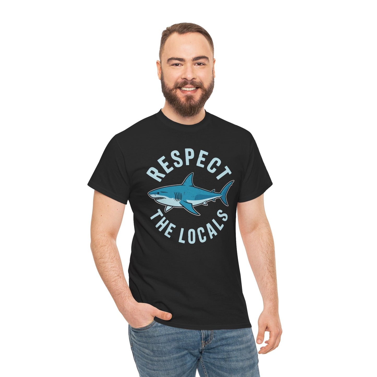 Respect The Locals Shark Ocean Animal Rights Biology Life T-Shirt