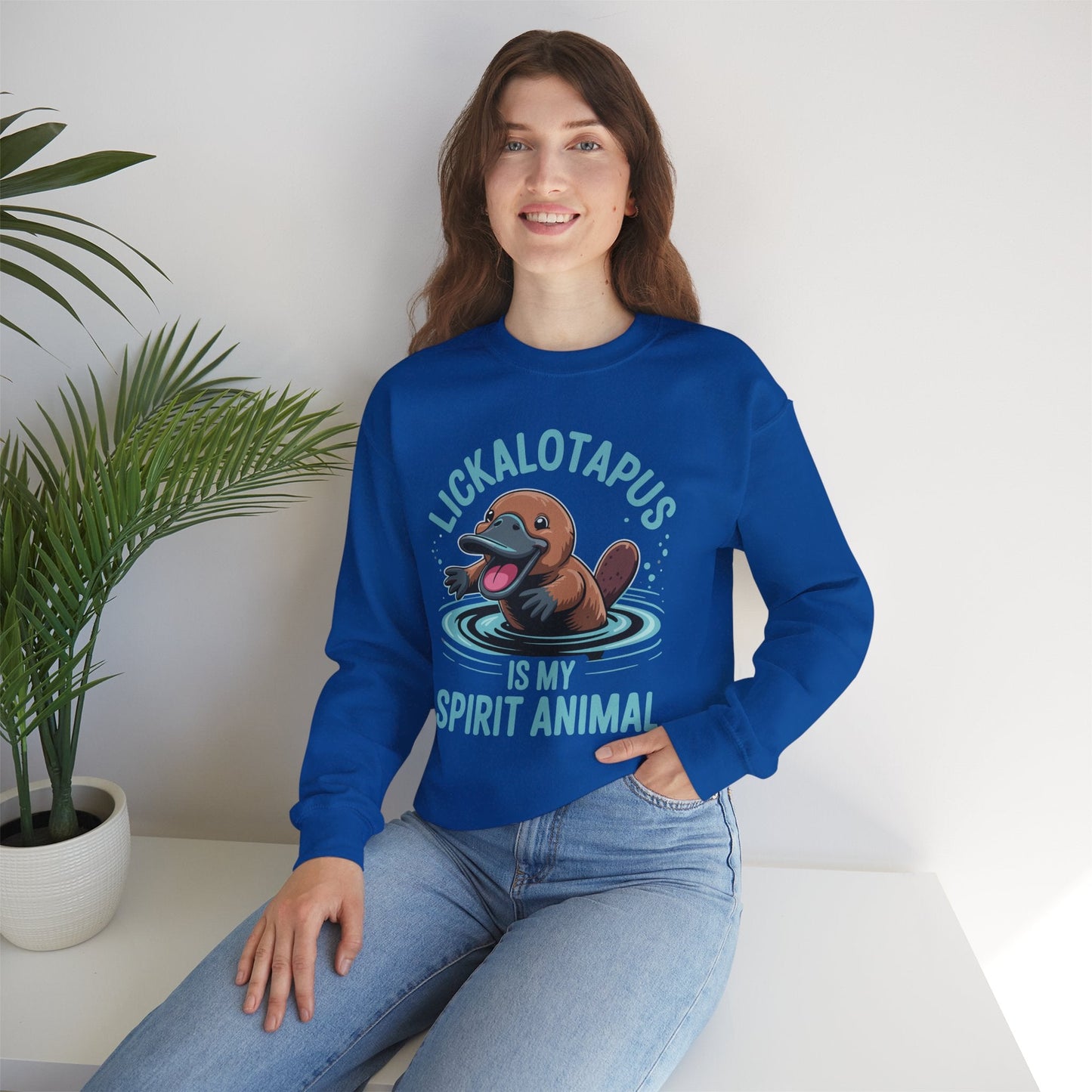 Vintage Funny Lickalottapus Is My Spirit Animal Lovers Meme Sweatshirt