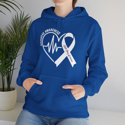 Overdose Awareness Month Heart Purple Ribbon Support Hoodie