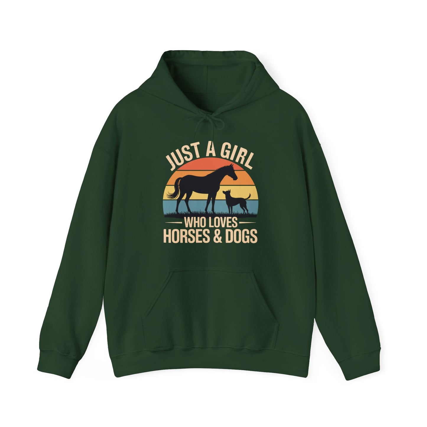 Just A Girl Who Loves Horses and Dogs Women Girls Hoodie