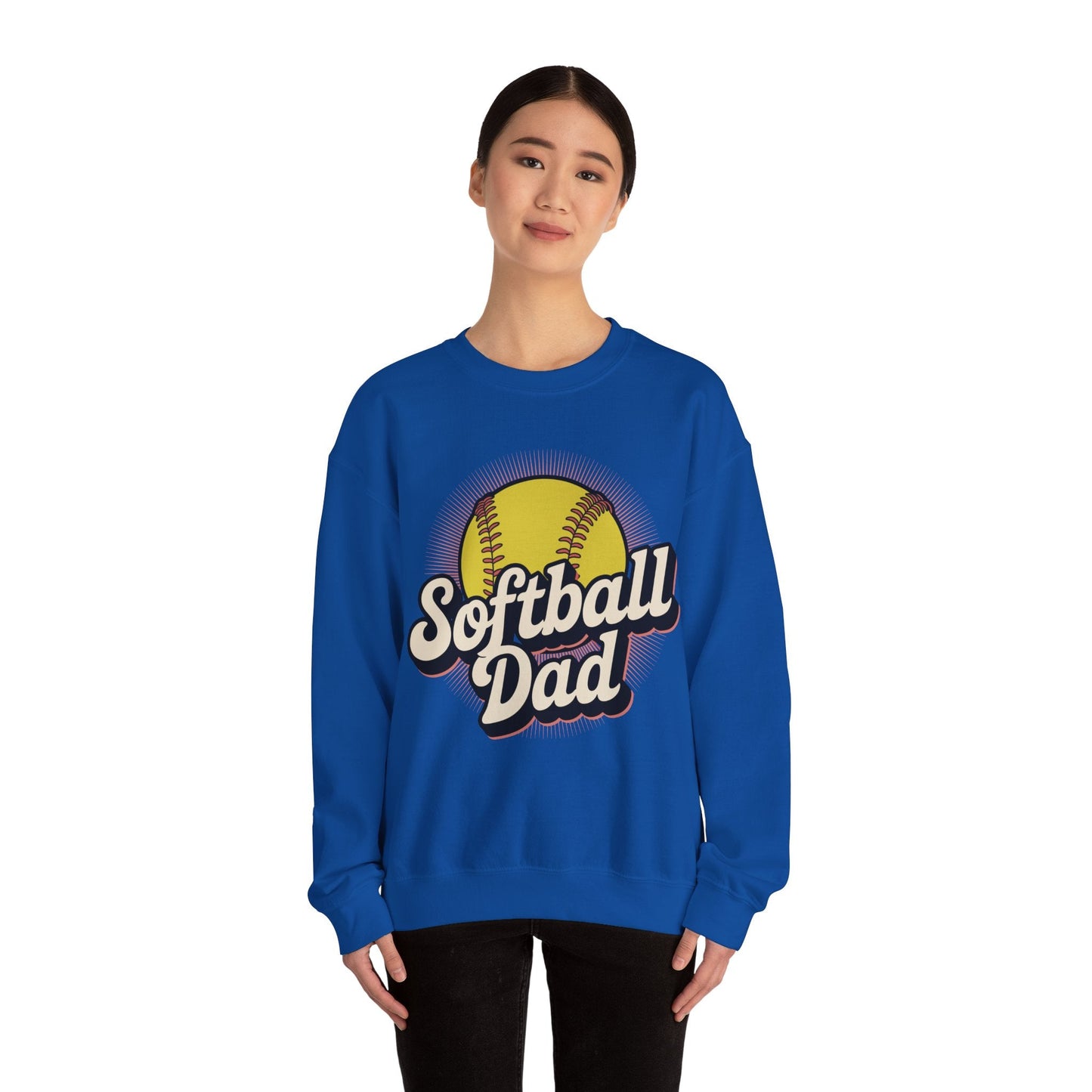 Funny Fathers Day Softball Dad Gift From Daughter Son Wife Sweatshirt