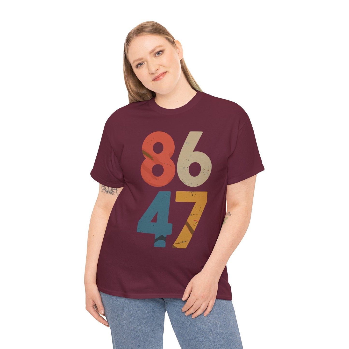 Classic Vintage 80s Style 86 47 Anti Trump T-Shirt