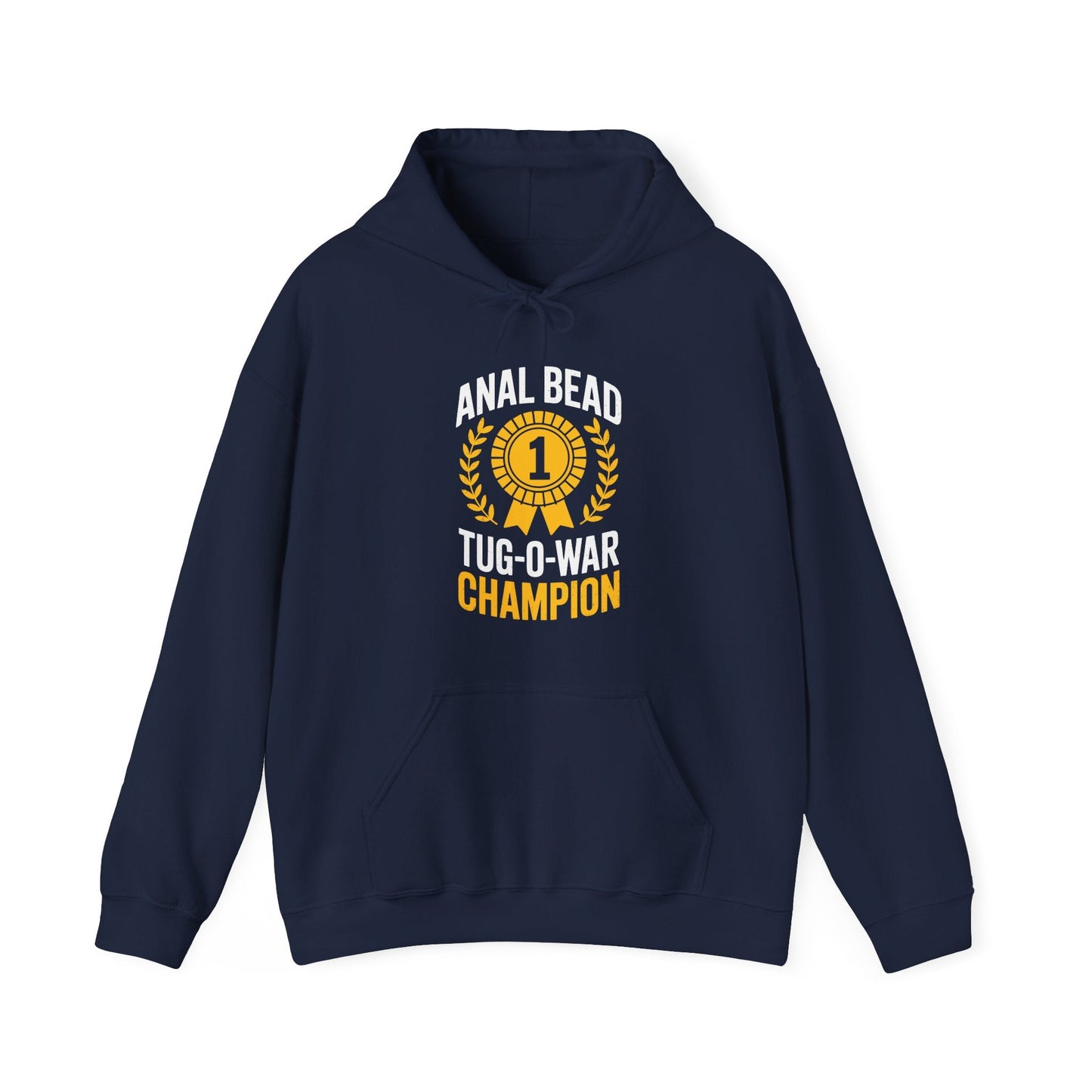 Funny Saying  Bead Tug O War Champion Adult Humor Hoodie for Men & Women