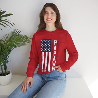 Papaw Grandpa US American Flag Shirt Grandfather Day Sweatshirt