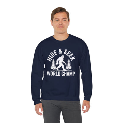 Bigfoot Hide And Seek World Champion Sasquatch Retro Vintage Sweatshirt