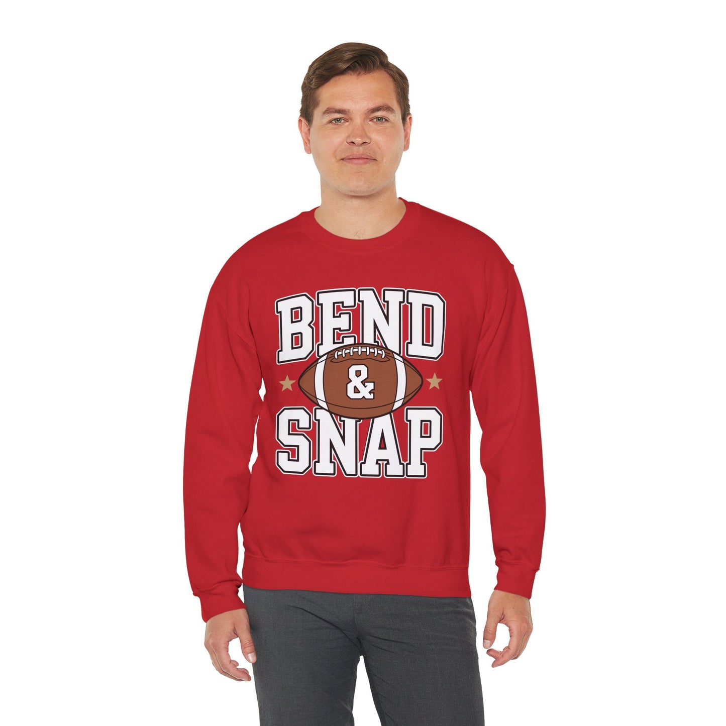 Funny Game Day Touchdown Season Cute Bend and Snap Football Sweatshirt