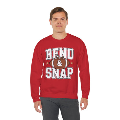 Funny Game Day Touchdown Season Cute Bend and Snap Football Sweatshirt