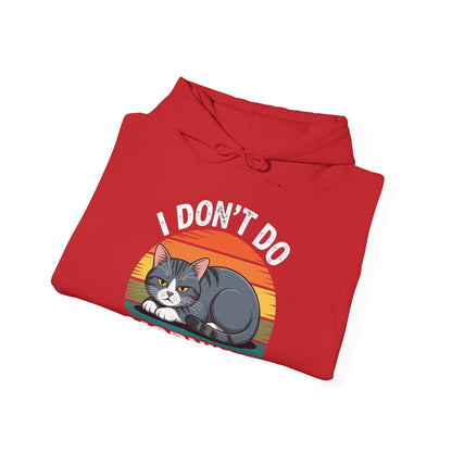Funny Sleep Cat I Don't Do Morning Hoodie