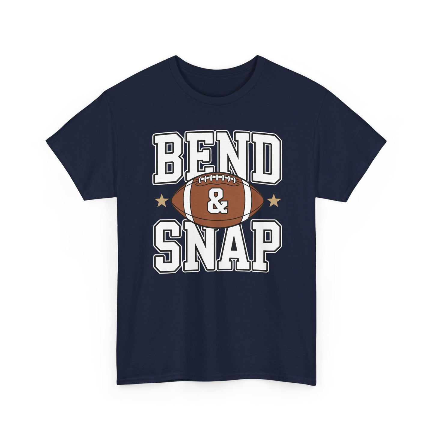 Funny Game Day Touchdown Season Cute Bend and Snap Football T-Shirt