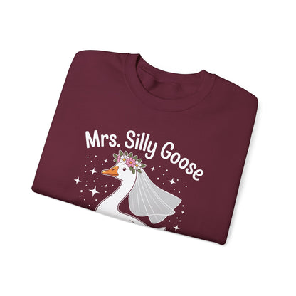 Mrs. Silly Goose Couple Matching Wedding Funny Bride to Be Sweatshirt