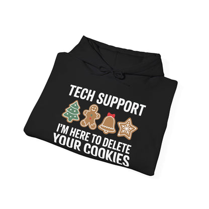 Christmas Tech Support Here To Delete Cookies Xmas Men Women Hoodie