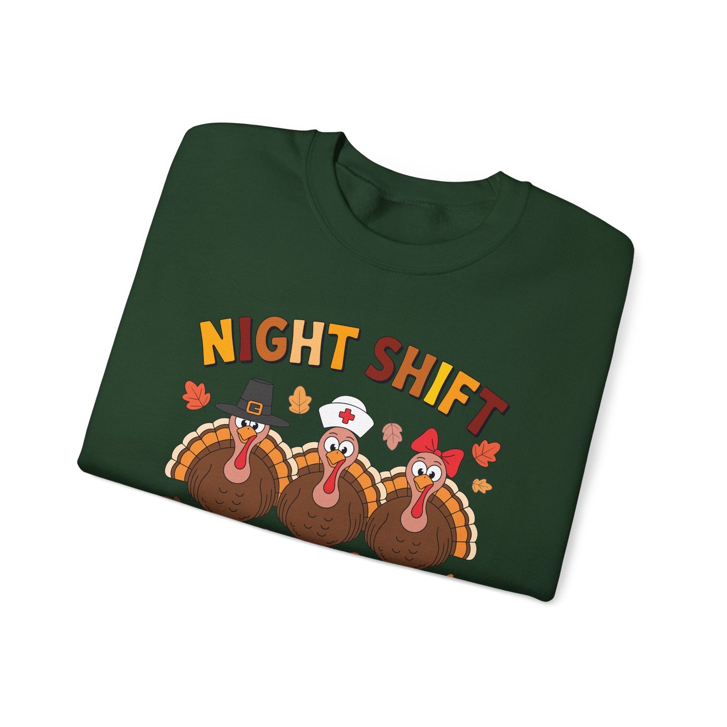 Night Shift Gobble Squad Night Worker Staff Thanksgiving Sweatshirt