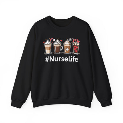 Nurse Life Funny Coffee Nurses Fuel Registered Nurse Medical Sweatshirt