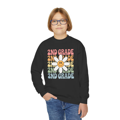 Groovy 2nd Grade Back To School First Day of Second Grade Sweatshirt